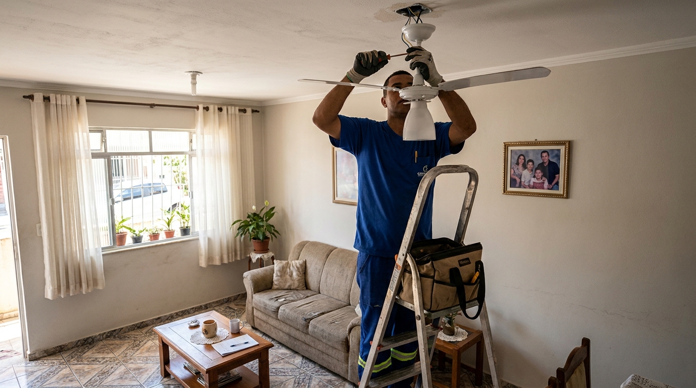 Instalação de Controle no Do Quadro, Vitória‑ES