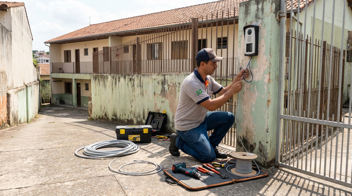 Instalação de Porteiro Eletrônico no Do Quadro, Vitória‑ES