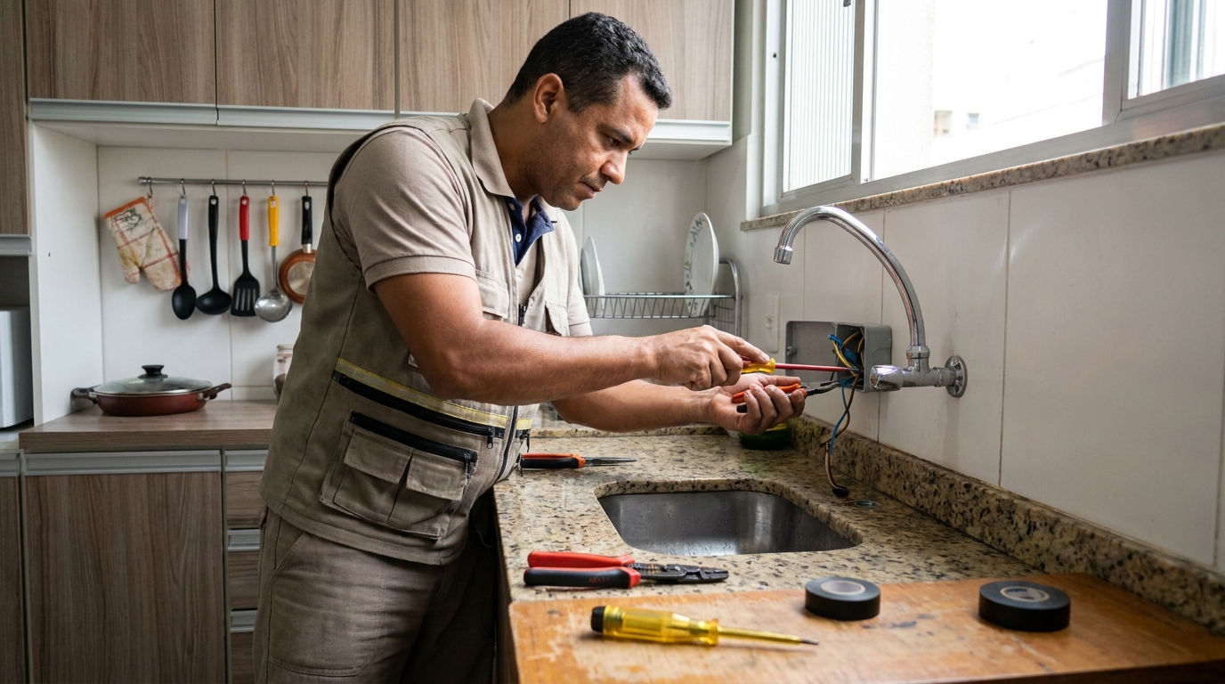 Instalação em Cozinha ou Área Gourmet em Vitória‑ES