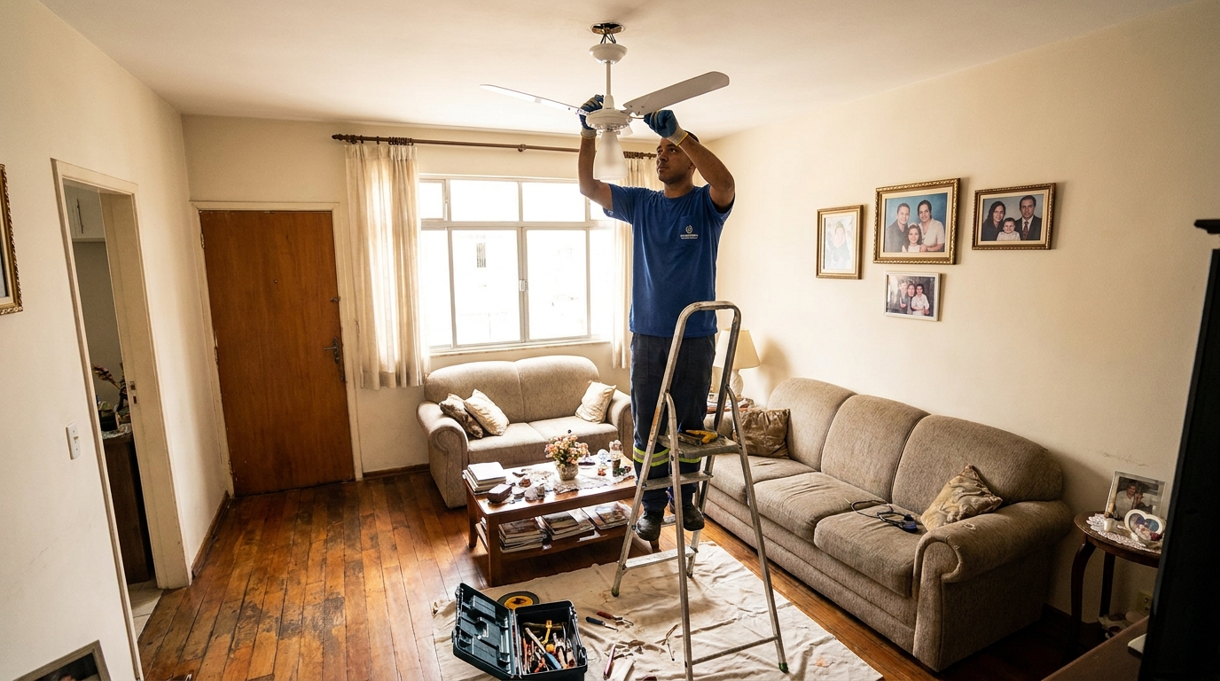 Substituição de Ventilador no Do Quadro, Vitória‑ES